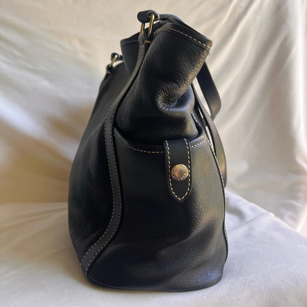 Dooney & Bourke Black Leather Kristen Tote - Picture 4 of 16